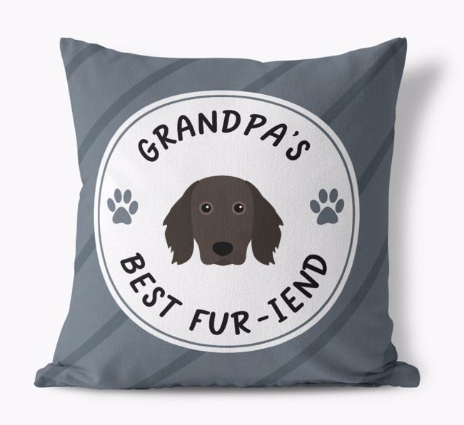 Grandpa's Best Fur-iend: Personalized {breedFullName} Cushion