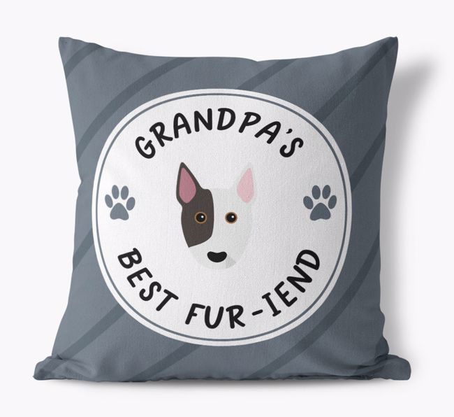 Grandpa's Best Fur-iend: Personalized {breedFullName} Cushion