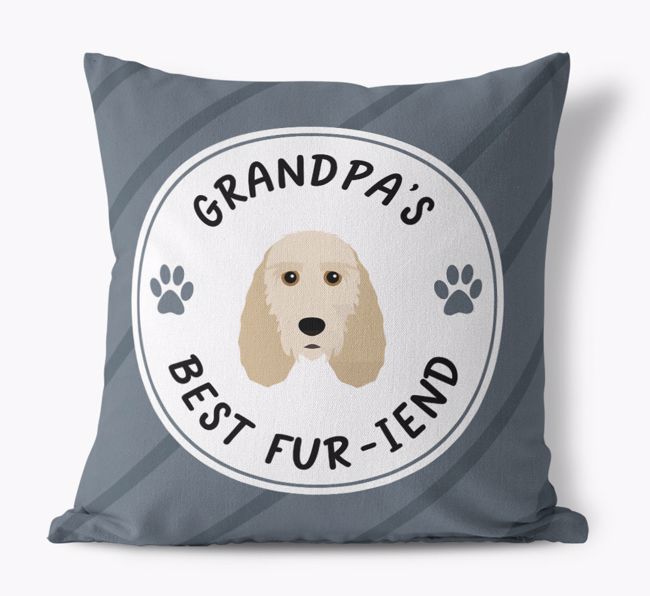 Grandpa's Best Fur-iend: Personalized {breedFullName} Cushion