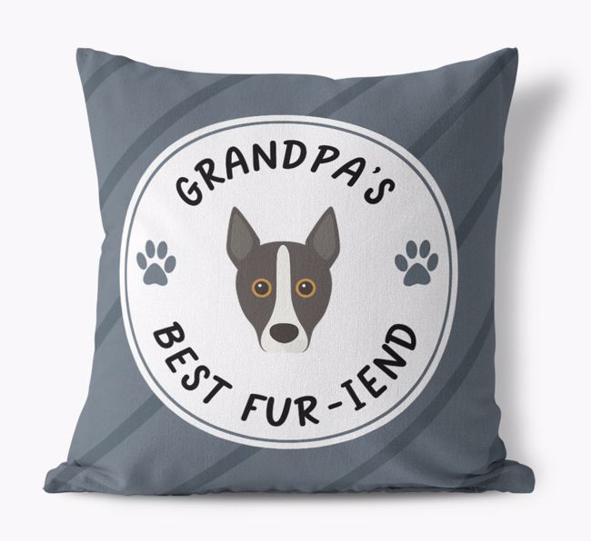 Grandpa's Best Fur-iend: Personalized {breedFullName} Cushion