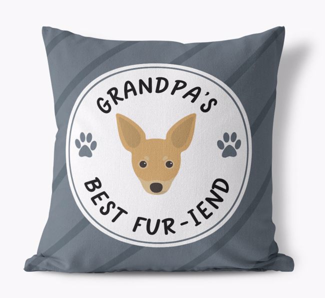 Grandpa's Best Fur-iend: Personalized {breedFullName} Cushion