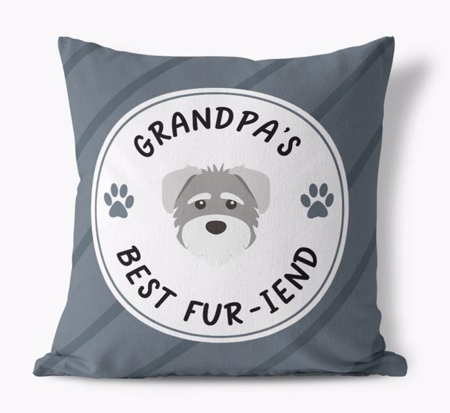 Grandpa's Best Fur-iend: Personalized {breedFullName} Cushion