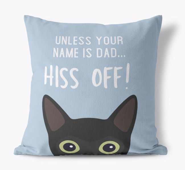 Hiss Off: Personalized {breedCommonName} Pillow