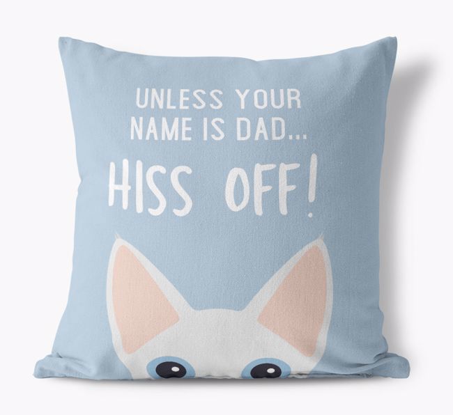 Hiss Off: Personalized {breedCommonName} Pillow