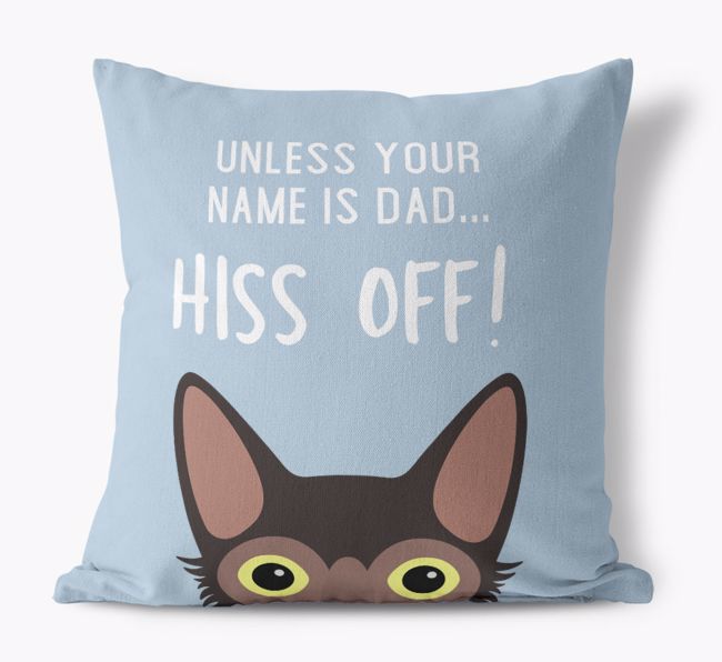 Hiss Off: Personalized {breedCommonName} Pillow