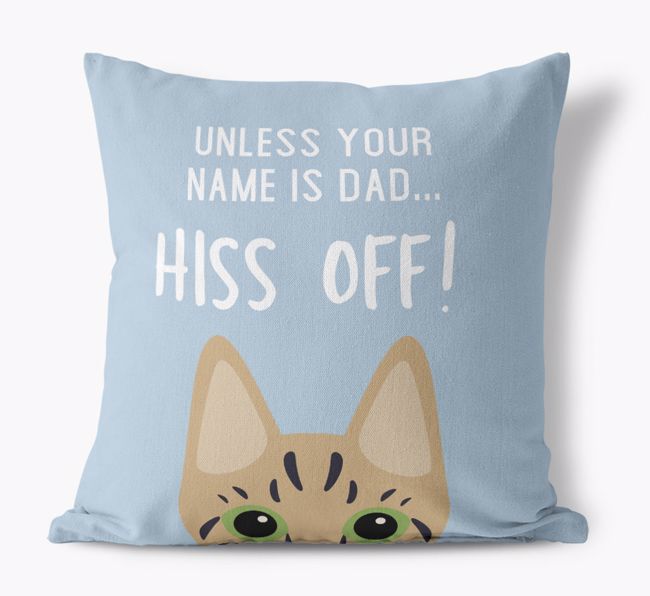 Hiss Off: Personalized {breedCommonName} Pillow