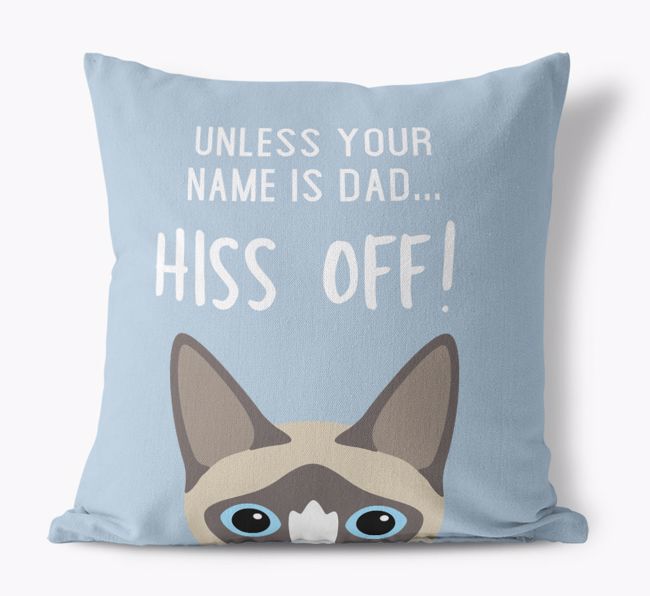 Hiss Off: Personalized {breedCommonName} Pillow