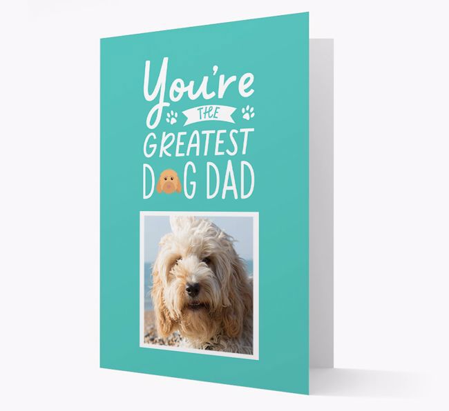 Greatest Dog Dad: Personalised {breedFullName} Photo Upload Card