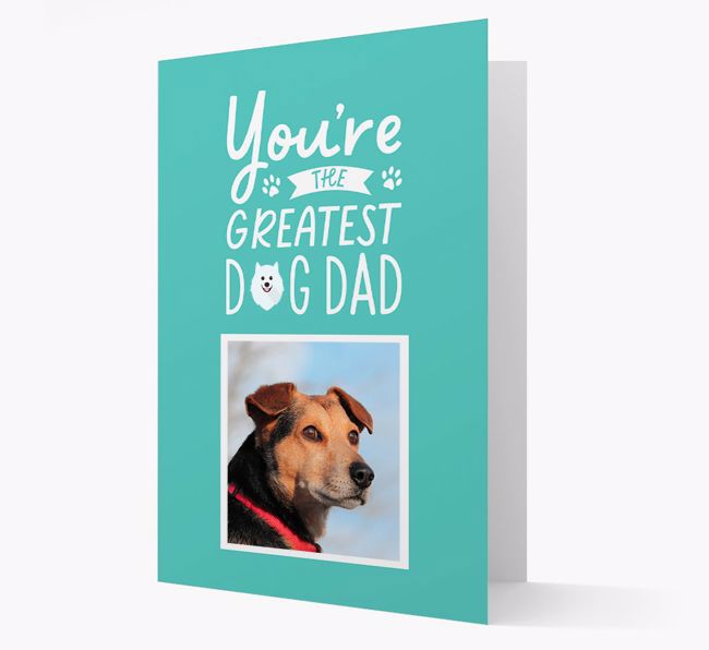 Greatest Dog Dad: Personalised {breedFullName} Photo Upload Card