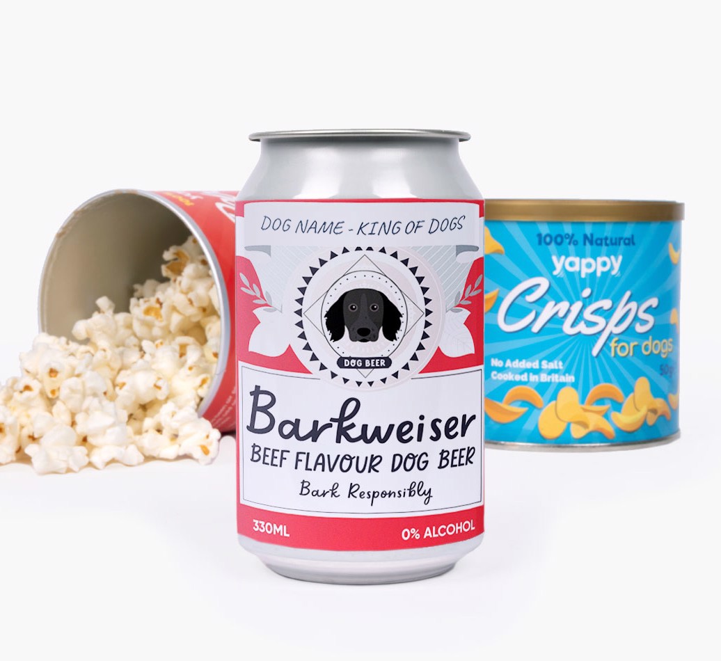 'Barkweiser' - Personalised {breedFullName} Beer Bundle