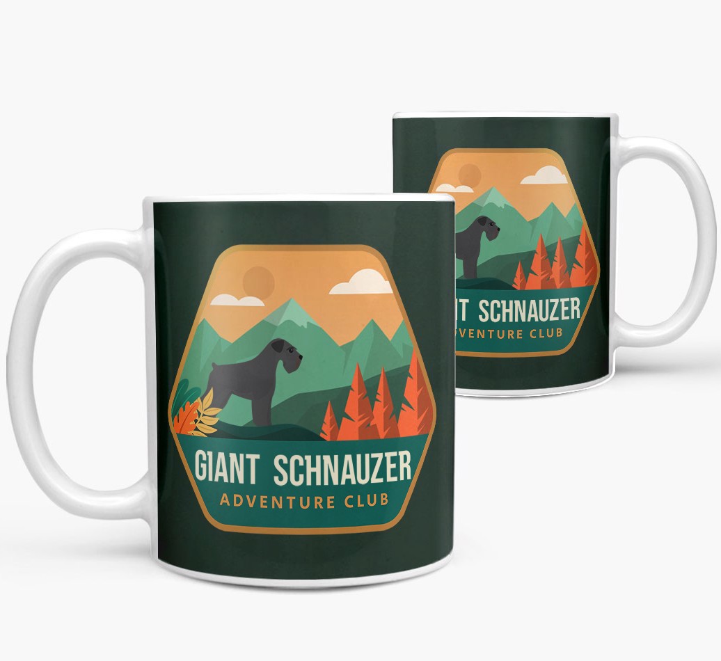 Adventure Club: Personalized {breedCommonName} Mug - both sides