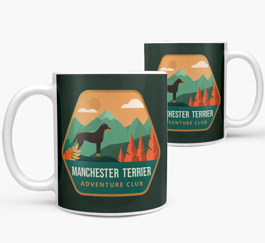 Adventure Club: Personalized {breedCommonName} Mug - both sides