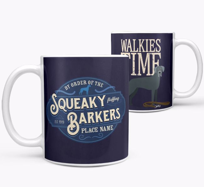 Squeaky Barkers: Personalized {breedCommonName} Mug