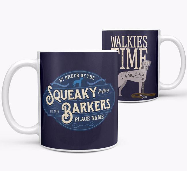 Squeaky Barkers: Personalized {breedCommonName} Mug