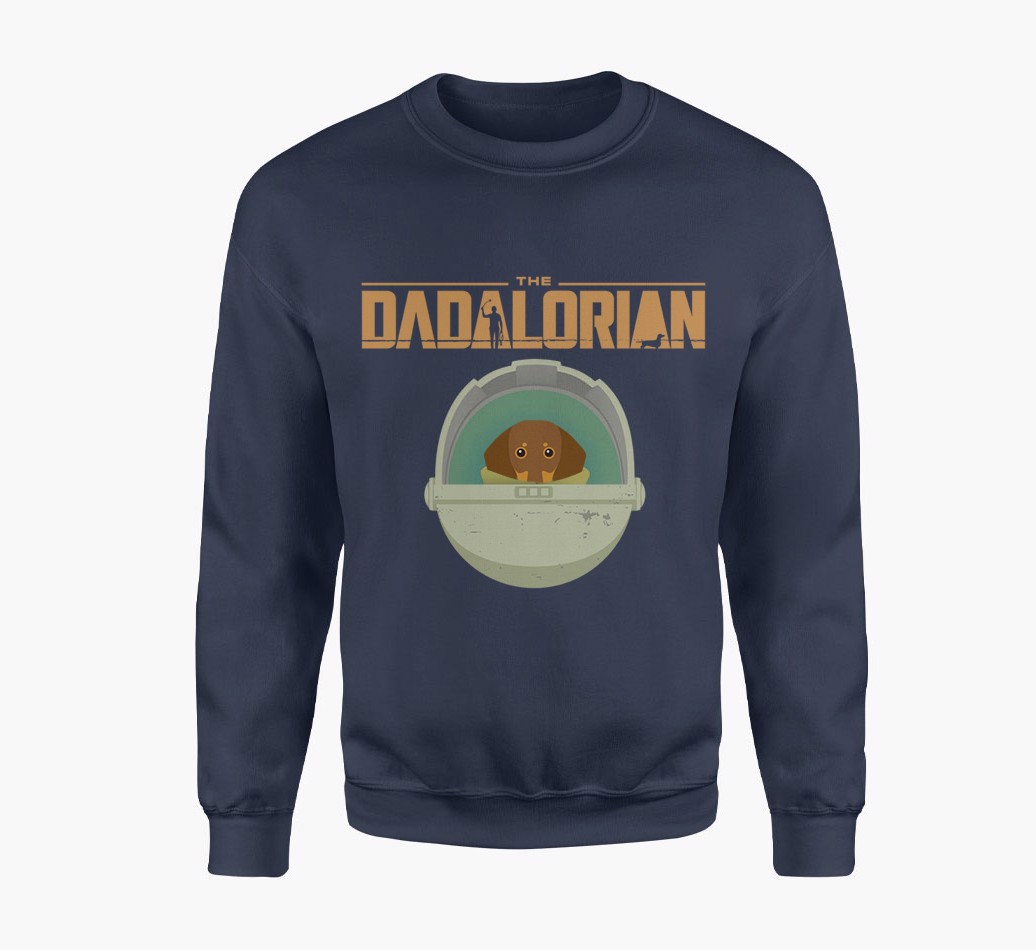 Dadalorian: Personalised {breedFullName} Navy Jumper