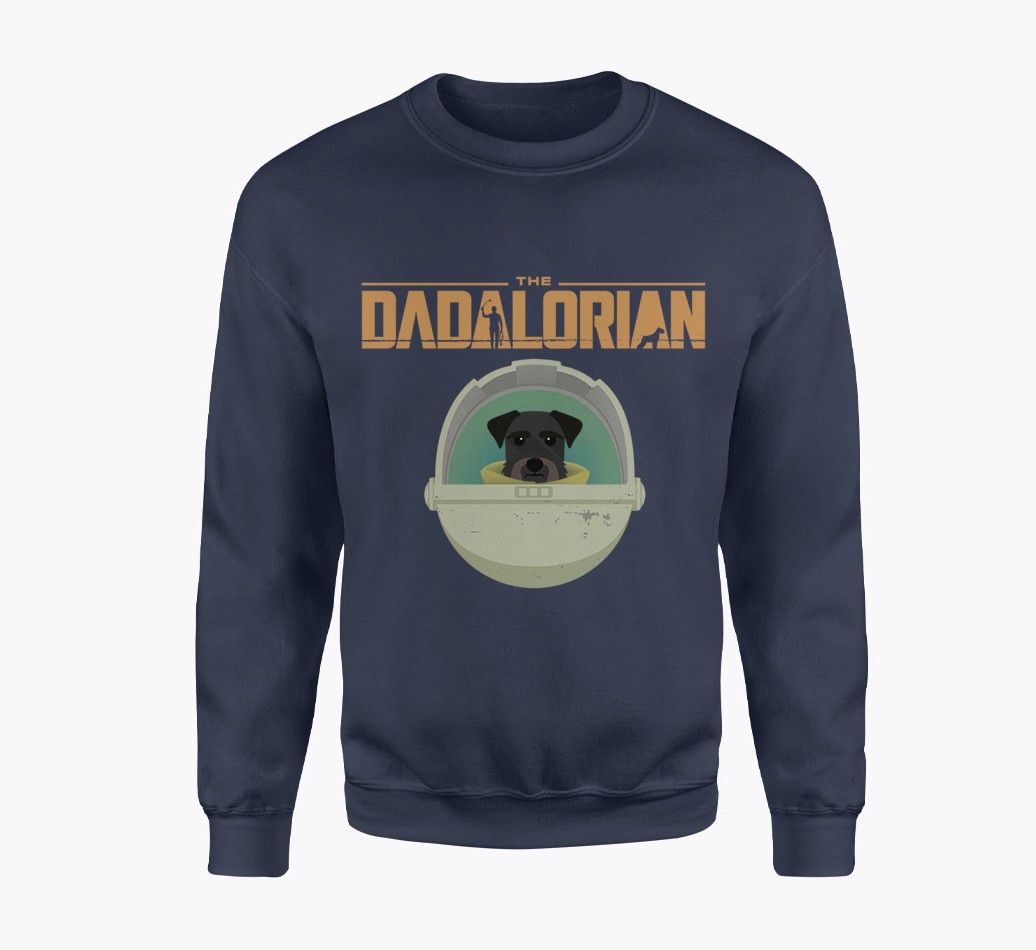 Dadalorian: Personalised {breedFullName} Navy Jumper