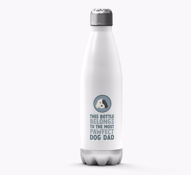 Pawfect Dog Dad: Personalized {breedFullName} Water Bottle