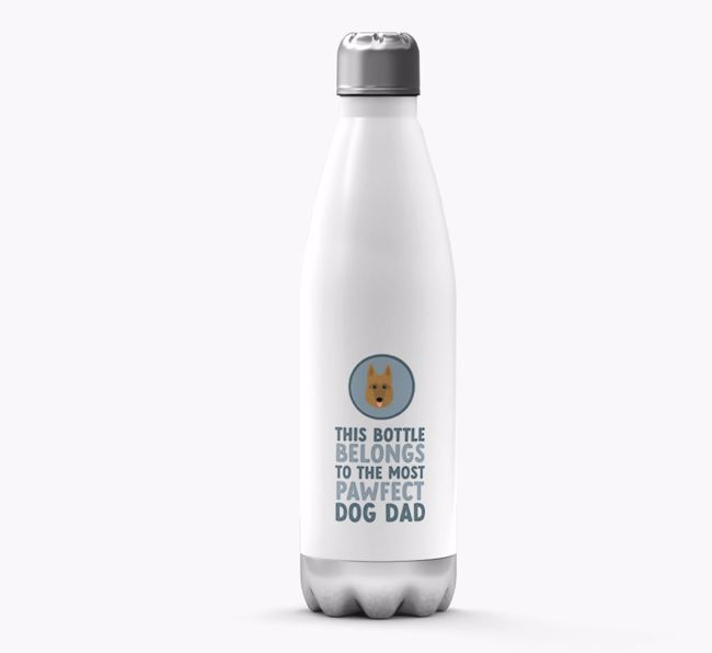 Pawfect Dog Dad: Personalized {breedFullName} Water Bottle