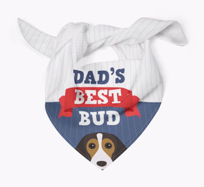 Dad's Best Bud: Personalized {breedFullName} Bandana