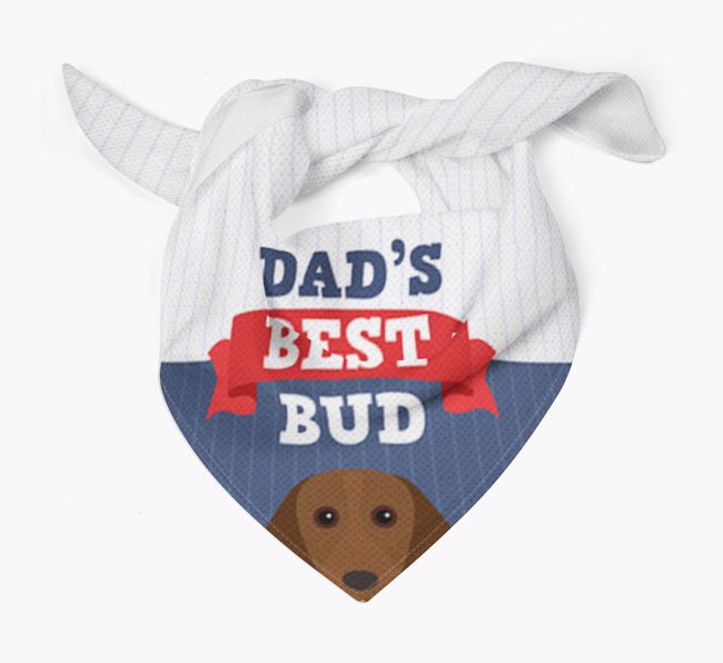 Dad's Best Bud: Personalized {breedFullName} Bandana