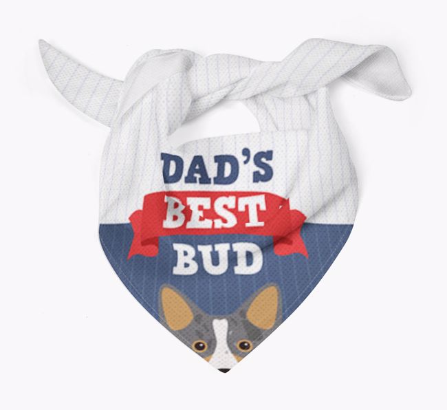 Dad's Best Bud: Personalized {breedFullName} Bandana