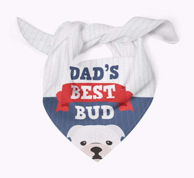 Dad's Best Bud: Personalized {breedFullName} Bandana