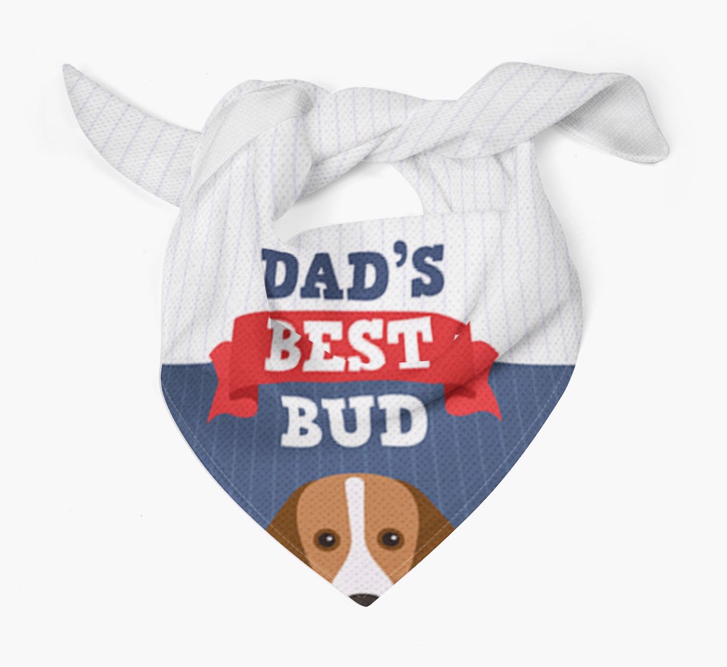 Dad's Best Bud: Personalized {breedFullName} Bandana