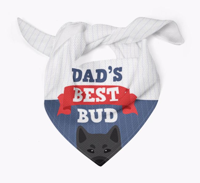 Dad's Best Bud: Personalized {breedFullName} Bandana