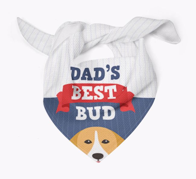 Dad's Best Bud: Personalized {breedFullName} Bandana