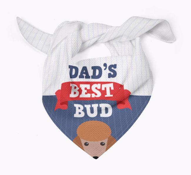 Dad's Best Bud: Personalized {breedFullName} Bandana