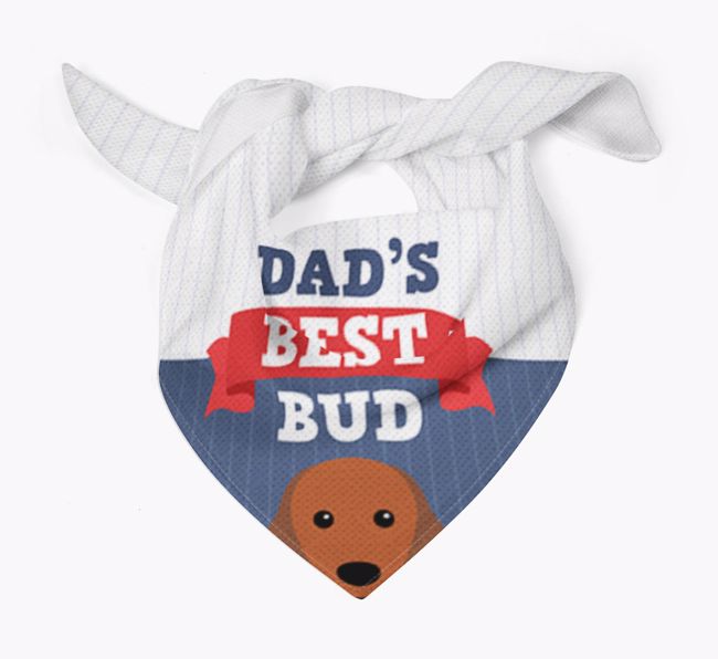 Dad's Best Bud: Personalized {breedFullName} Bandana