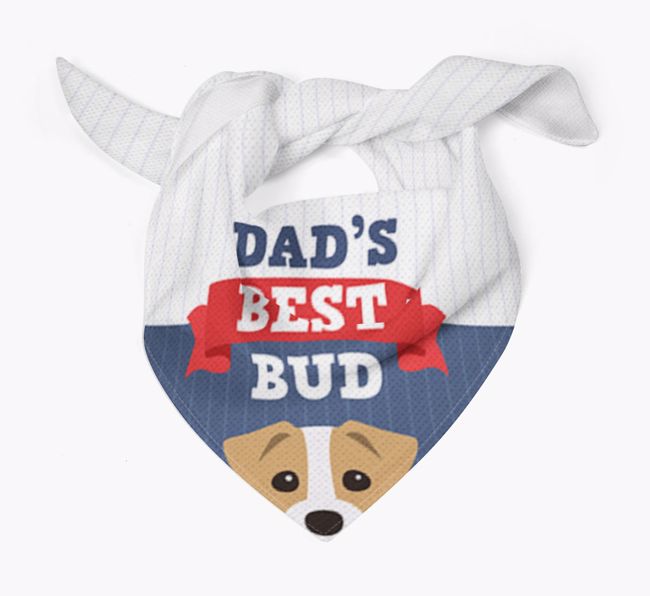 Dad's Best Bud: Personalized {breedFullName} Bandana