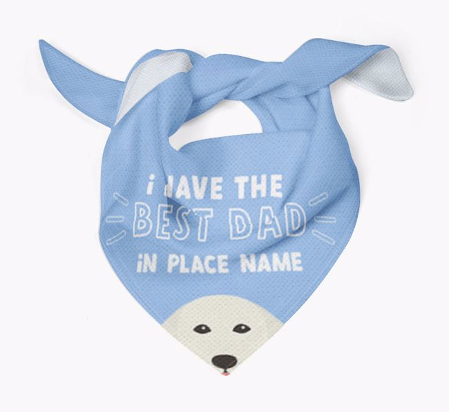 Best Dad In Town: Personalized {breedFullName} Bandana