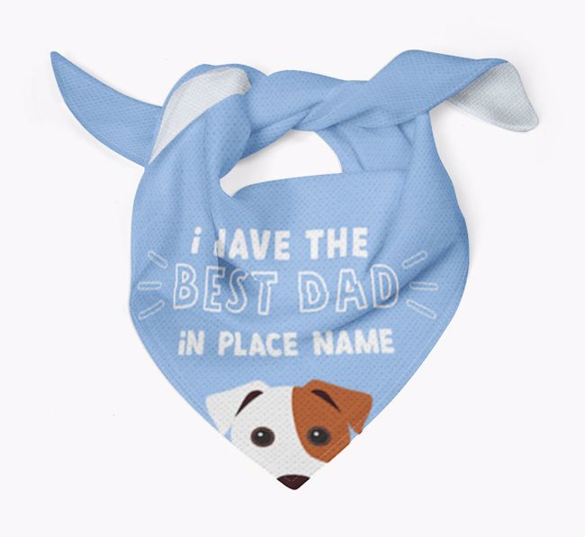 Best Dad In Town: Personalised {breedFullName} Bandana