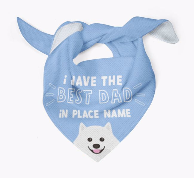 Best Dad In Town: Personalised {breedFullName} Bandana