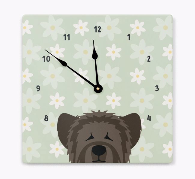 Daisy Pattern: Personalised {breedFullName} Wall Clock