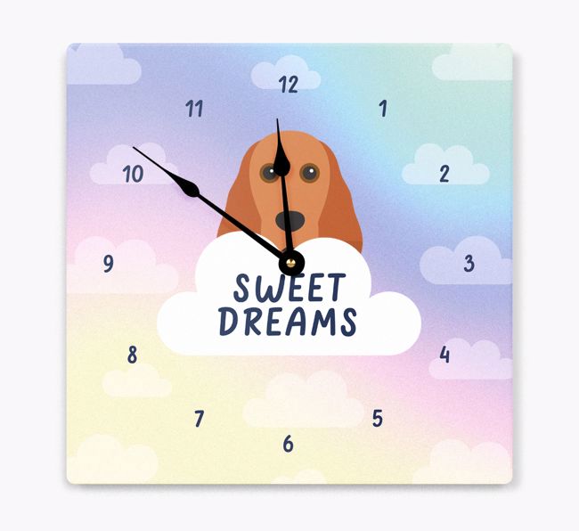 Sweet Dreams: Personalised {breedFullName} Wall Clock