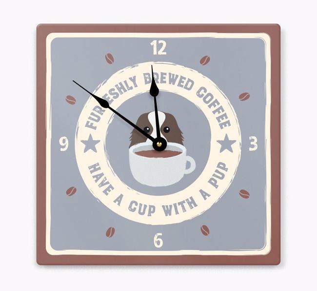 Furesh Brewed Coffee: Personalized {breedFullName} Wall Clock