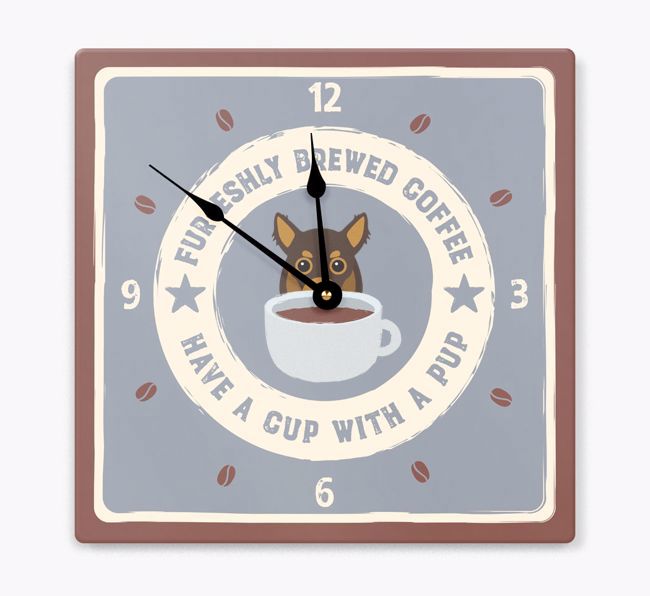 Furesh Brewed Coffee: Personalised {breedFullName} Wall Clock