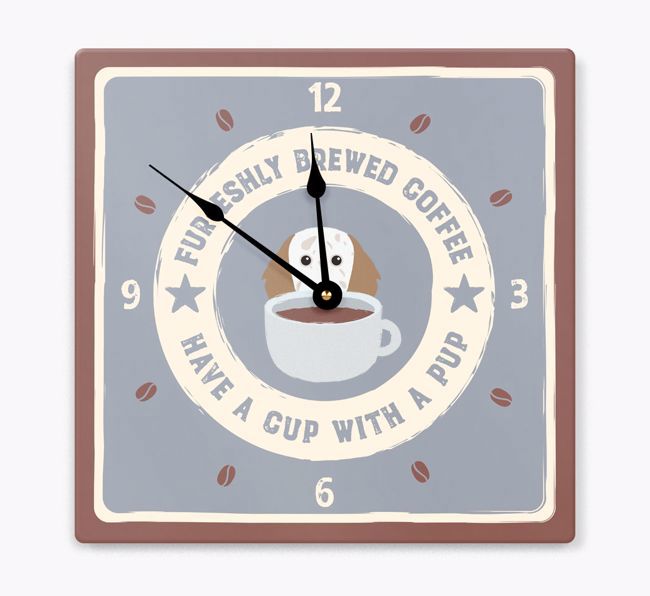 Furesh Brewed Coffee: Personalized {breedFullName} Wall Clock