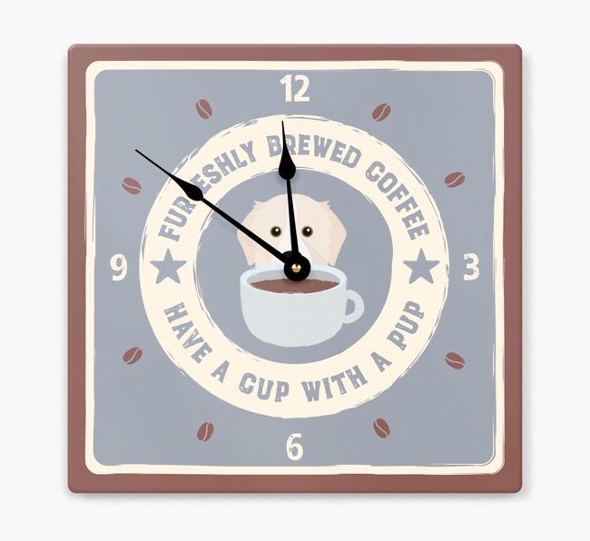 Furesh Brewed Coffee: Personalized {breedFullName} Wall Clock