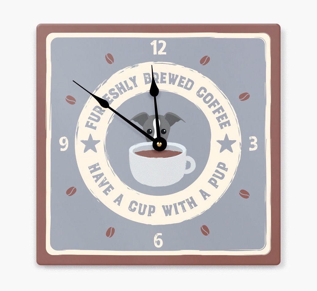 Furesh Brewed Coffee: Personalised {breedFullName} Wall Clock