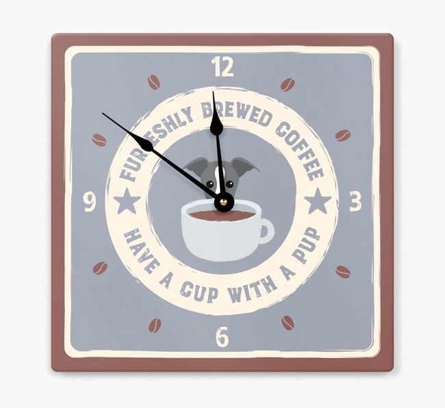 Furesh Brewed Coffee: Personalized {breedFullName} Wall Clock