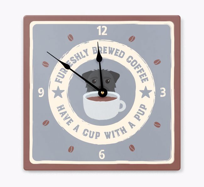 Furesh Brewed Coffee: Personalised {breedFullName} Wall Clock