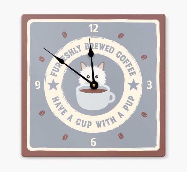 Furesh Brewed Coffee: Personalized {breedFullName} Wall Clock