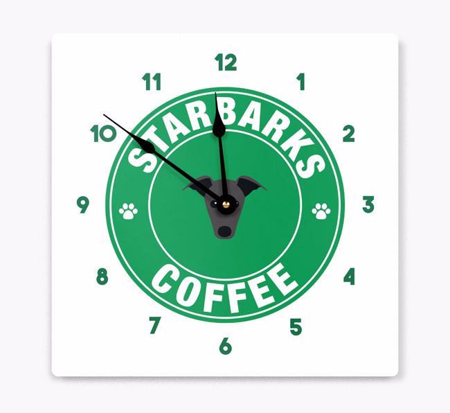 Starbarks Coffee: Personalised {breedFullName} Wall Clock