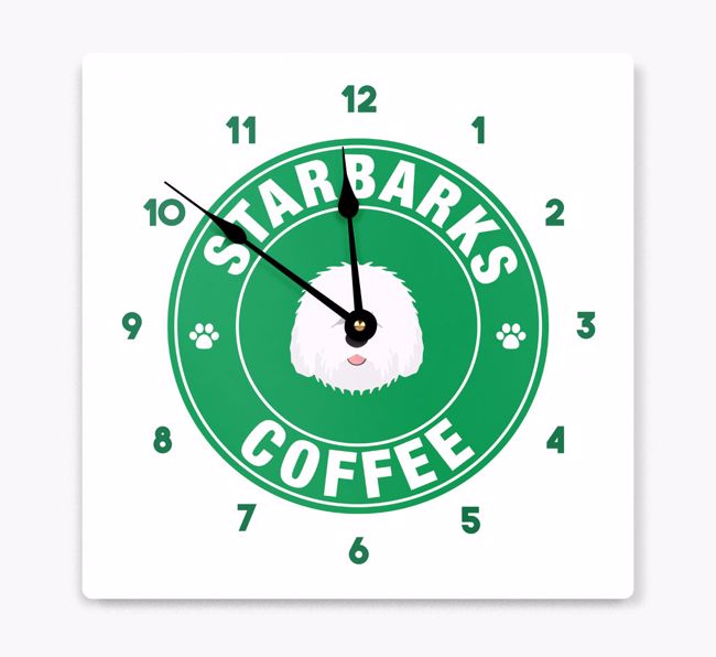 Starbarks Coffee: Personalised {breedFullName} Wall Clock