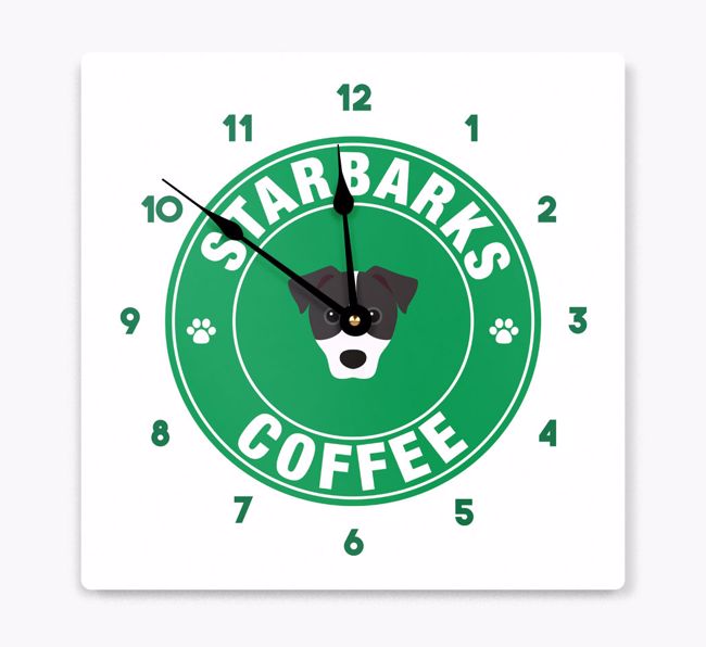 Starbarks Coffee: Personalised {breedFullName} Wall Clock