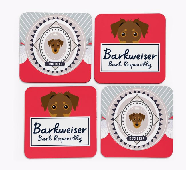 Barkweiser: Personalized {breedFullName} Coasters