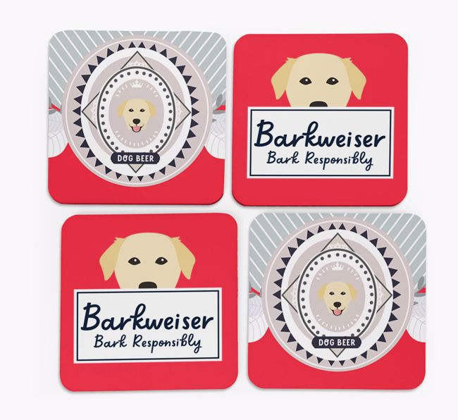 Barkweiser: Personalised {breedFullName} Coasters